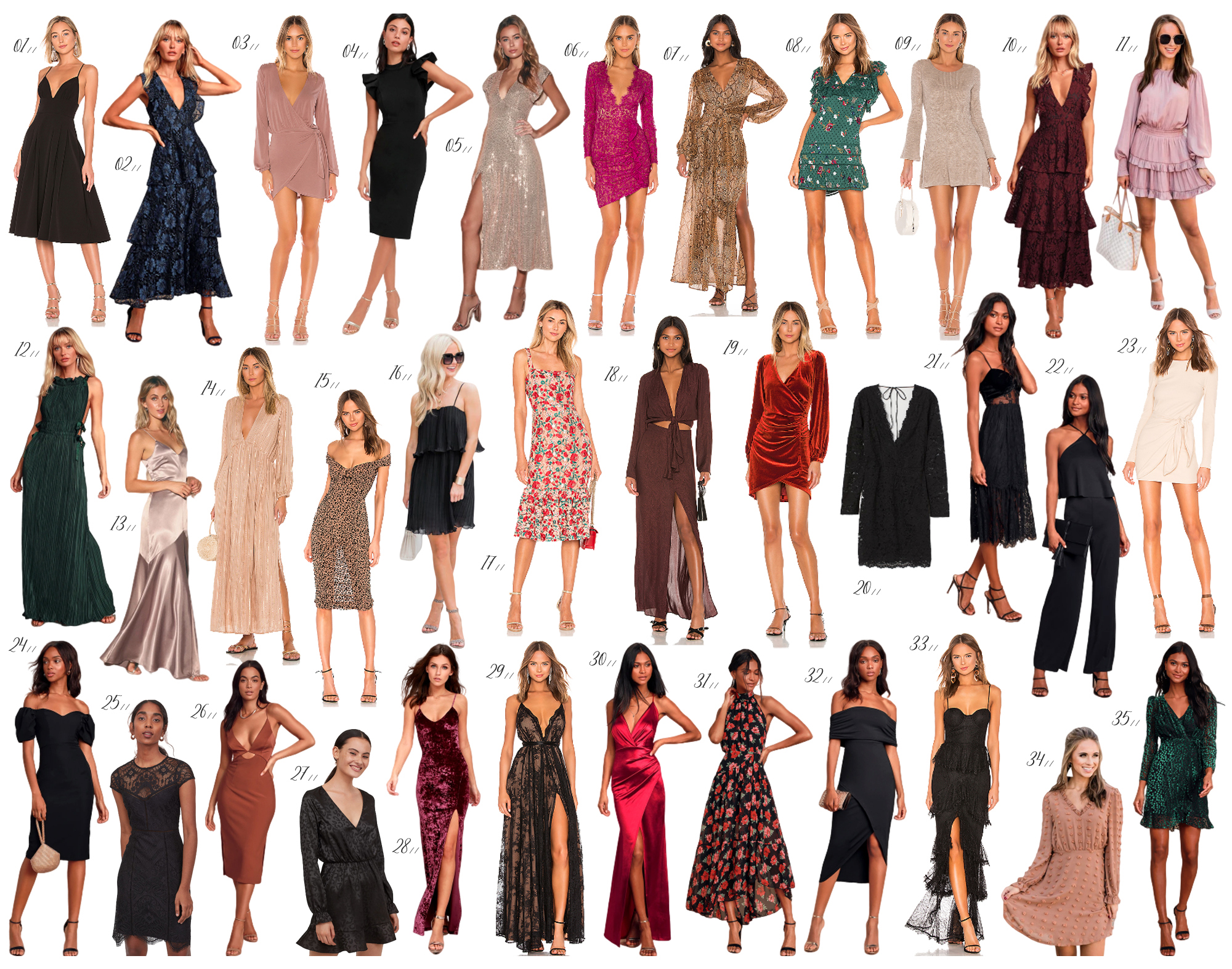 Wedding Guest Dress Edit: What to Wear to a Fall or Winter Wedding –  Sunseeking in Style