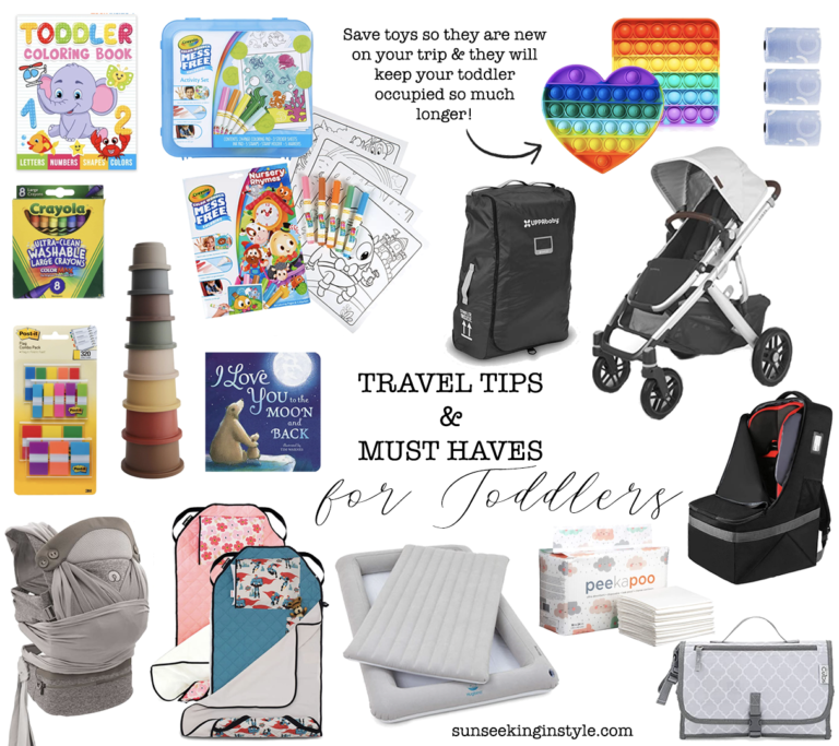 travel must haves with toddler